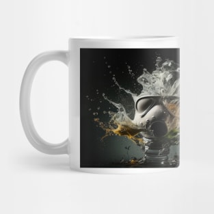 Cyberpunk Gasmask Artwork / Gasmask Splashing In Water Mug